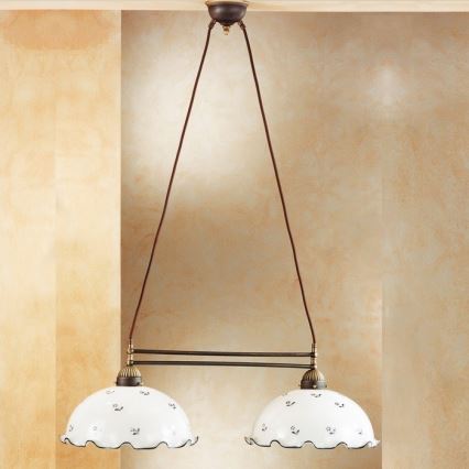 Kolarz 731.82.25 - Candelabro suspenso NONNA 2xE27/75W/230V azul