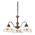 Kolarz 731.83.110 - Lustre com corrente NONNA 3xE27/75W/230V vinho