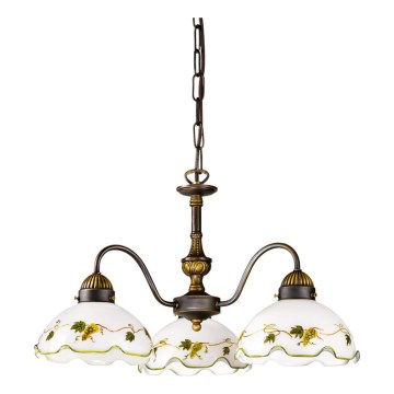 Kolarz 731.83.110 - Lustre com corrente NONNA 3xE27/75W/230V vinho