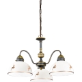Kolarz 731.83.150 - Lustre com corrente NONNA 3xE27/75W/230V com galhadas, acabamento ouro rosa