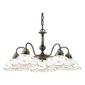 Kolarz 731.85.160 - Lustre suspenso por corrente NONNA 5xE27/75W/230V com motivos florais, ouro rosé