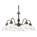 Kolarz 731.85.170 - Lustre suspenso por corrente NONNA 5xE27/75W/230V, com motivos florais, acabamento em ouro rosé