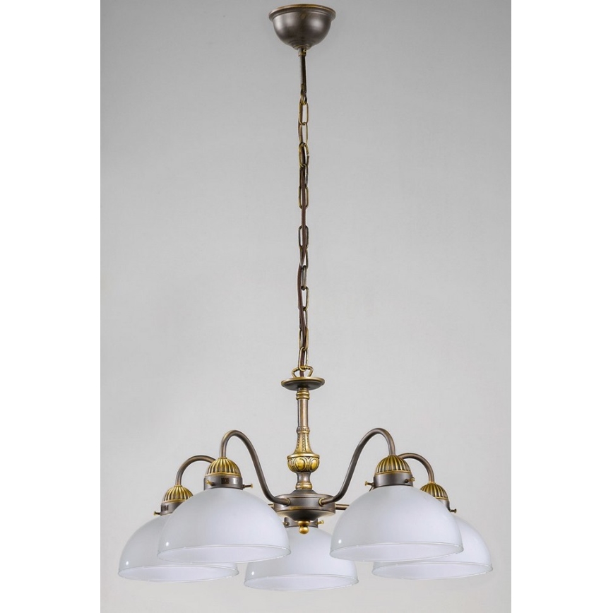 Kolarz 731.85.53 - Candelabro suspenso NONNA 5xE27/75W/230V