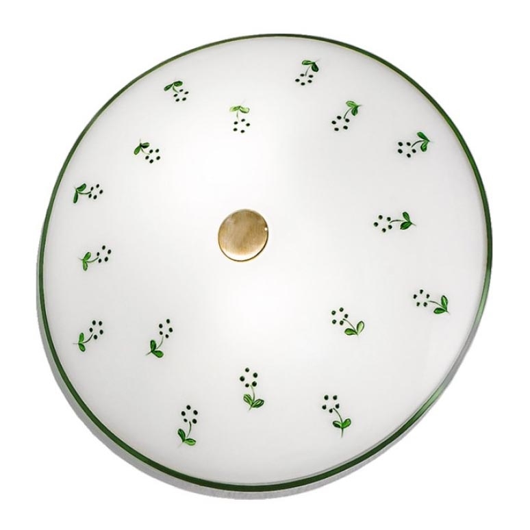 Kolarz 731.U12.4.21 - Iluminação de teto NONNA 2xE14/60W/230V diâmetro 30 cm verde