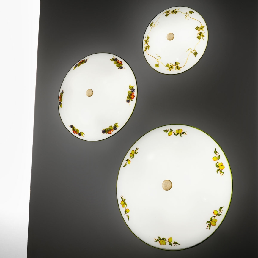 Kolarz 731.U13.4.110 - Iluminação de teto NONNA 3xE27/60W/230V diâmetro 42 cm uvas