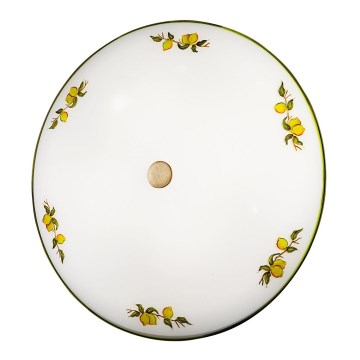 Kolarz 731.U14.4.116 - Iluminação de teto NONNA 4xE27/60W/230V diâmetro 54 cm limões