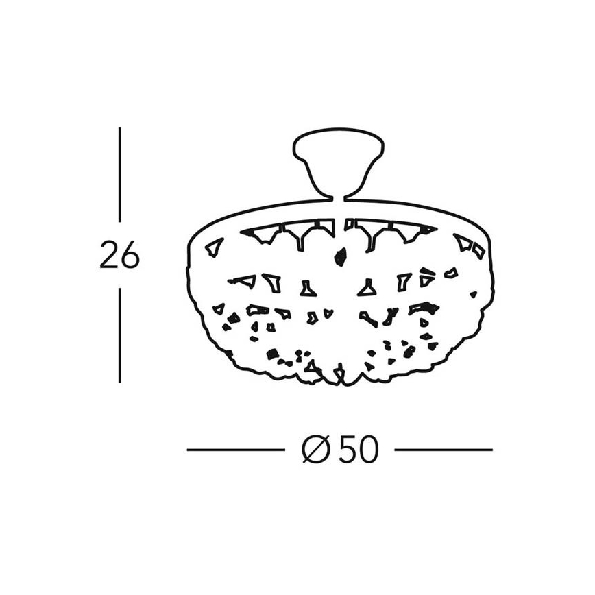 Kolarz 960.18K.5 - Candelabro suspenso de cristal VALERIE 8xE14/40W/230V