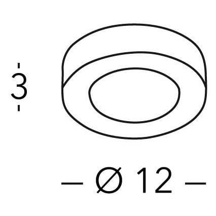 Kolarz A1344.10R.Cu - Luz de teto fosca LED CLICK LED-GX53/7W/230V