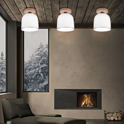 Kolarz A1352.11.Au - Plafon NONNA 1xE27/60W/230V carvalho/branco/dourado