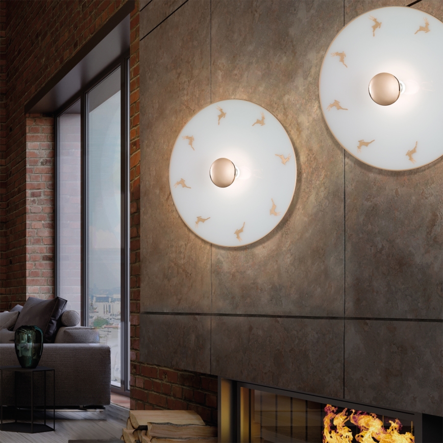 Kolarz A1353.61.XL.3.Au.100 - Iluminação de parede NONNA 1xE27/100W/230V veado 24K dourada