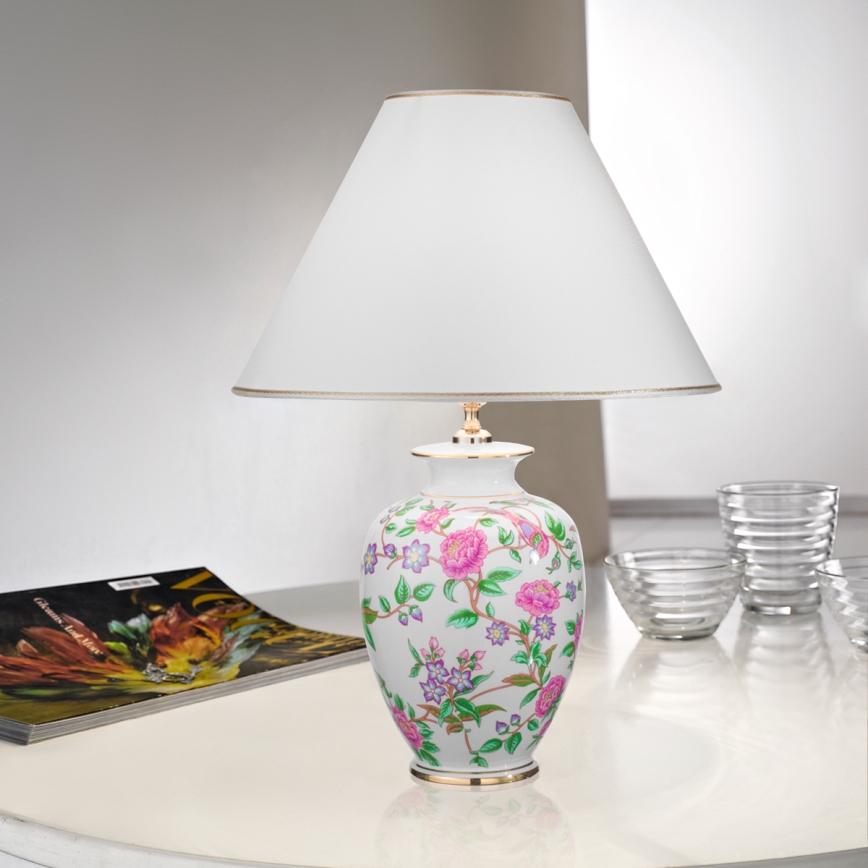 Kolarz A1354.71 - Candeeiro de mesa GIARDINO 1xE27/100W/230V diâmetro 40 cm