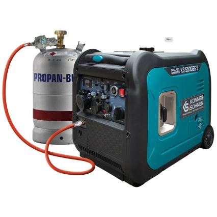 Könner & Söhnen 13046 - Gerador inverter a gás e gasolina KS 5500iEG S 5500W