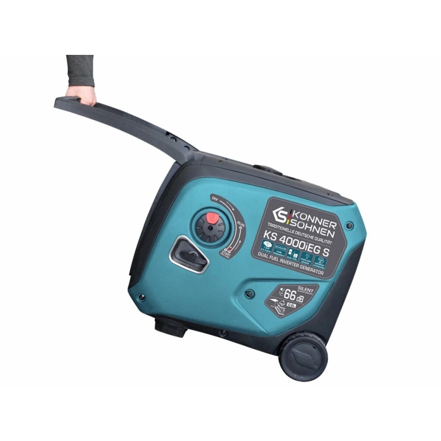 Könner & Söhnen 5106 - Gerador elétrico com inversor a gás e a gasolina KS 4000iEG S 4000W