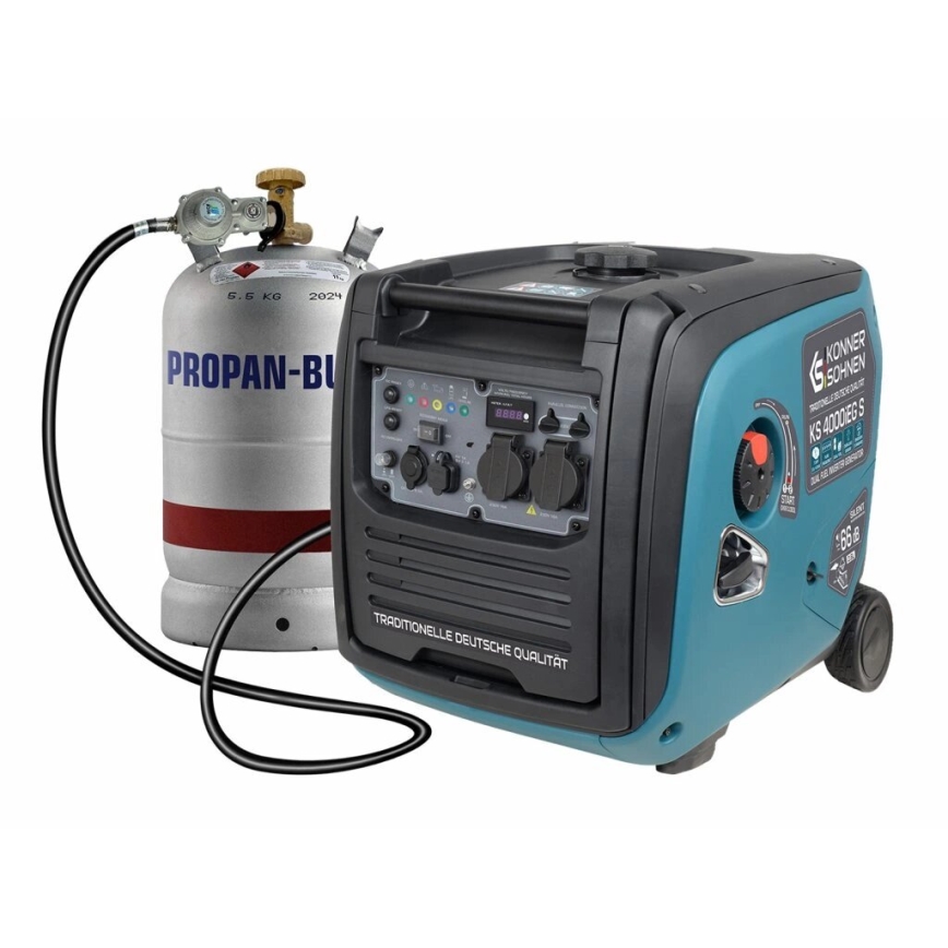 Könner & Söhnen 5106 - Gerador elétrico com inversor a gás e a gasolina KS 4000iEG S 4000W