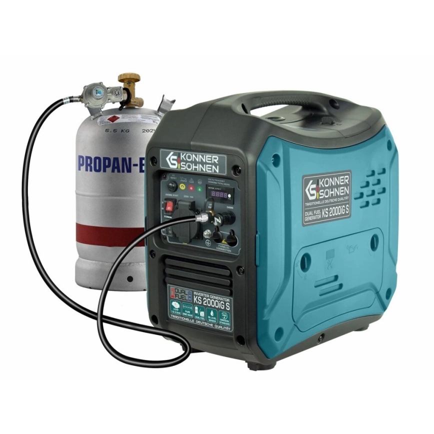 Könner & Söhnen KS7869 - Gerador inverter a gás e gasolinaKS 2000iG S 2000W