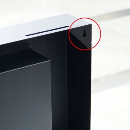 Kratki - Lareira BIO de parede 40x90 cm 1,5kW preta