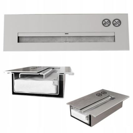 Kratki - Lareira BIO embutida 37,4x64,8 cm 1kW preta