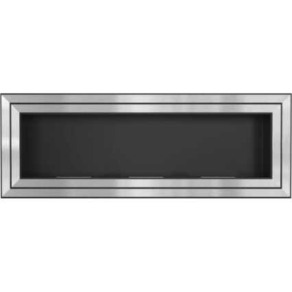 Kratki - Lareira embutida BIO 65x180 cm 3x2,5kW cromo brilhante