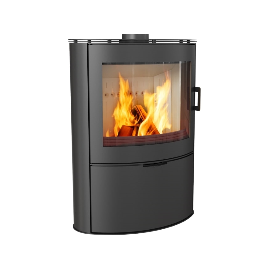 Kratki - Lareira a lenha em aço 10kW 150mm