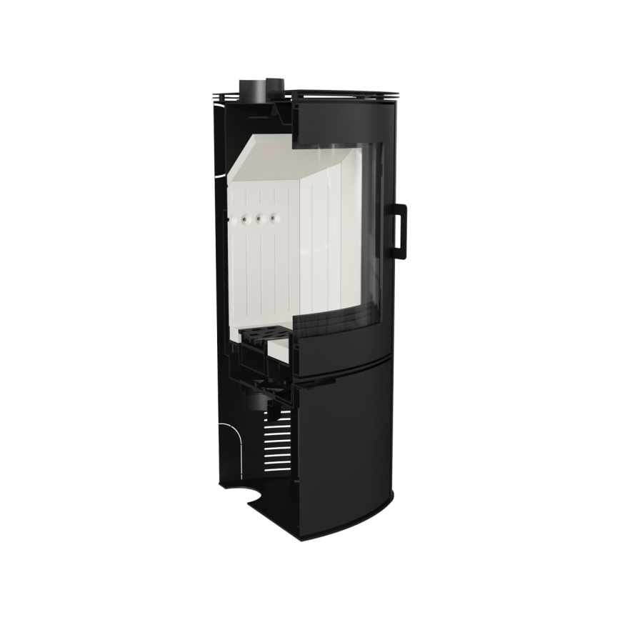 Kratki - Lareira a lenha em aço 10kW 150mm