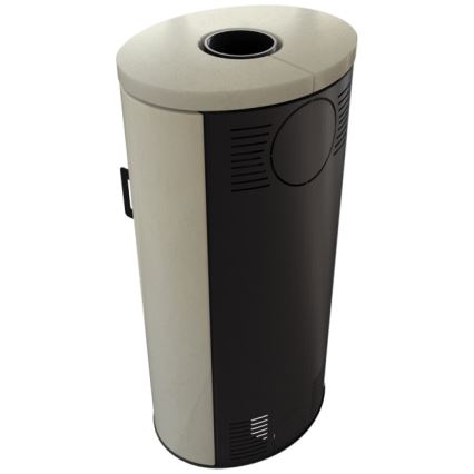 Kratki - Lareira de aço 8kW 150mm