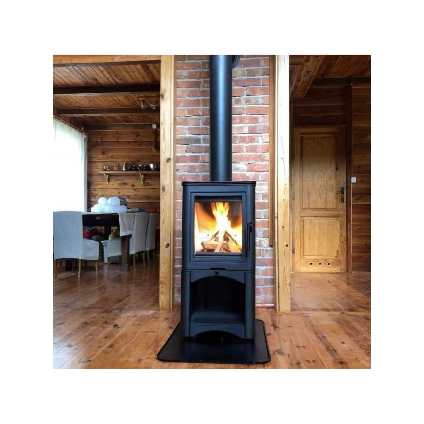 Kratki - Lareira a lenha em aço 7kW 150mm