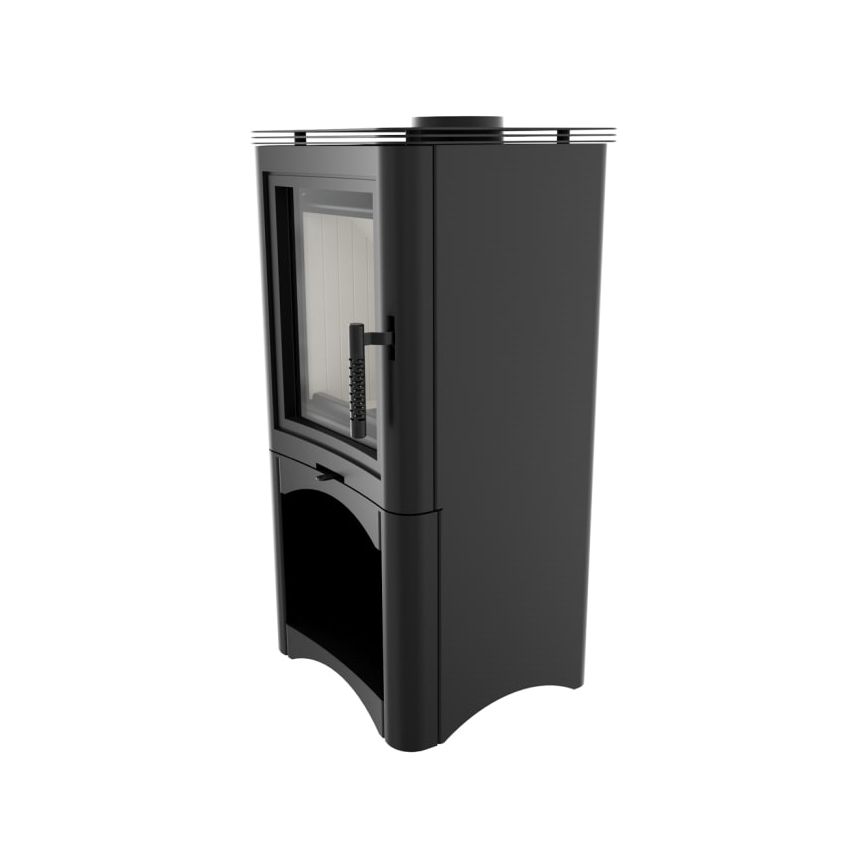 Kratki - Lareira a lenha em aço 7kW 150mm