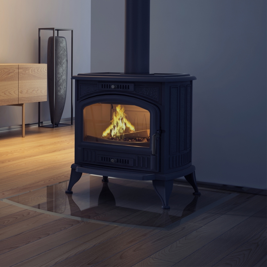 Kratki - Lareira a lenha de ferro fundido 8kW 150mm