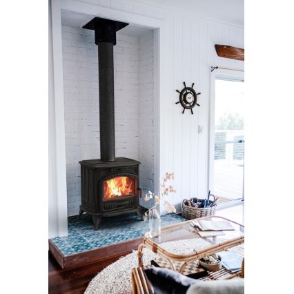 Kratki - Lareira a lenha de ferro fundido 8kW 150mm