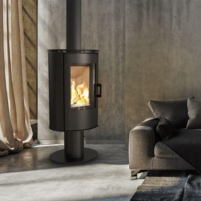 Kratki - Lareira a lenha em aço 8kW 150mm