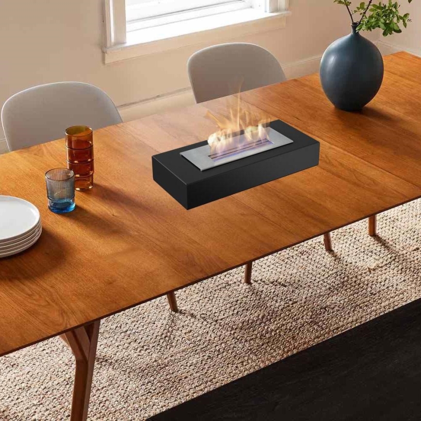 Kratki - Lareira BIO 8,5x49 cm 2,5kW preta