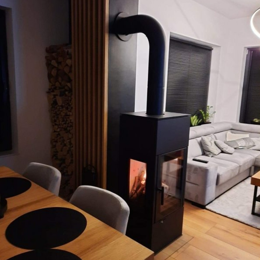 Kratki - Lareira a lenha em aço 8kW 150mm