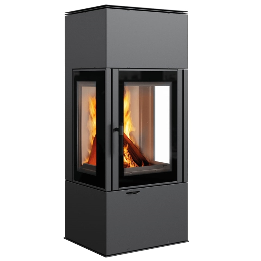 Kratki - Lareira a lenha em aço 8kW 150mm