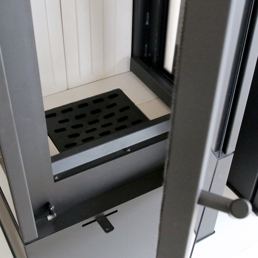 Kratki - Lareira a lenha em aço 8kW 150mm