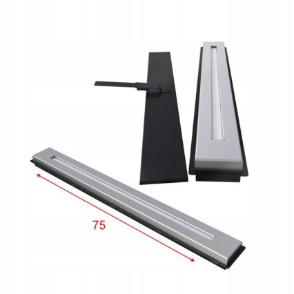 Kratki - Lareira a bioetanol embutida 50x100 cm 3,5kW preta