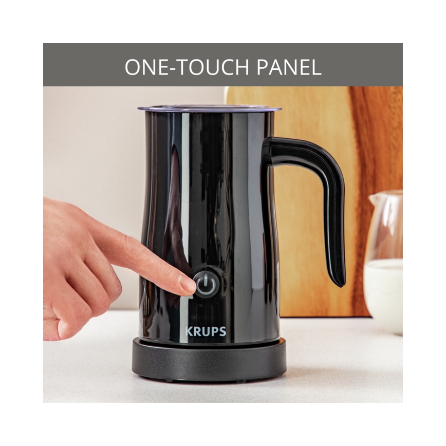 Krups - Espumador de leite 300ml preto