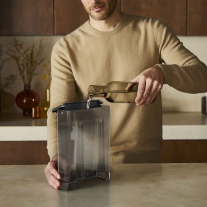 Krups - Máquina de café com manivela para duas chávenas AUTHENTIC 1450W/230V cinzento