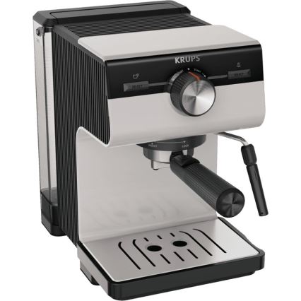 Krups - Máquina de café com manivela para duas chávenas AUTHENTIC 1450W/230V cinzento