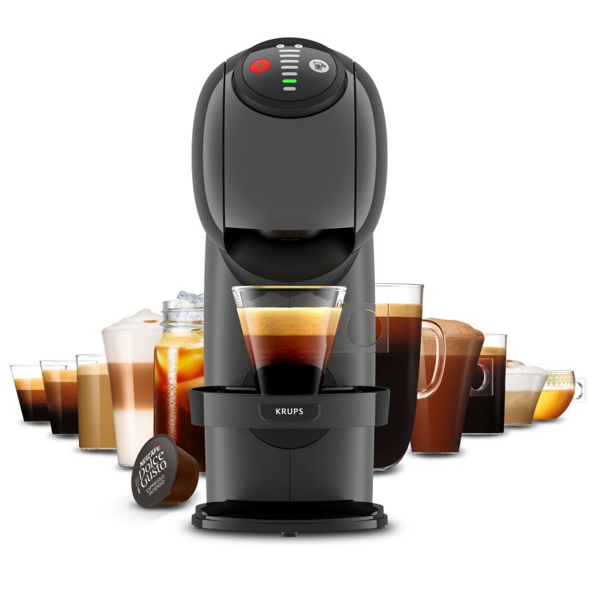 Krups - Máquina de café de cápsulas NESCAFÉ DOLCE GUSTO GENIO S 1500W antracite