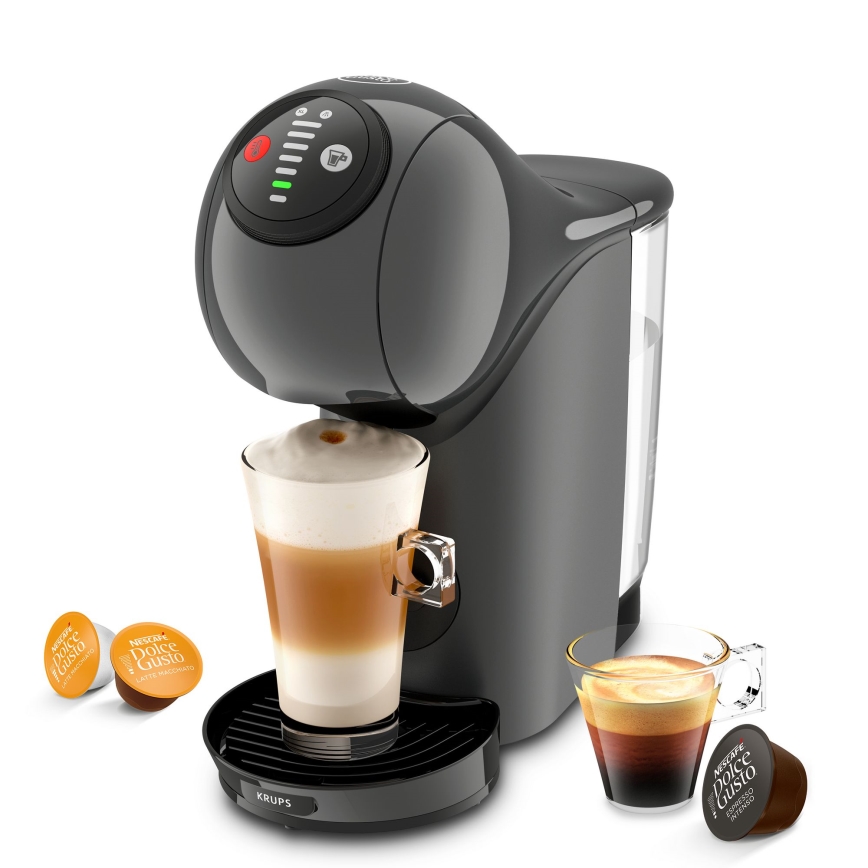 Krups - Máquina de café de cápsulas NESCAFÉ DOLCE GUSTO GENIO S 1500W antracite