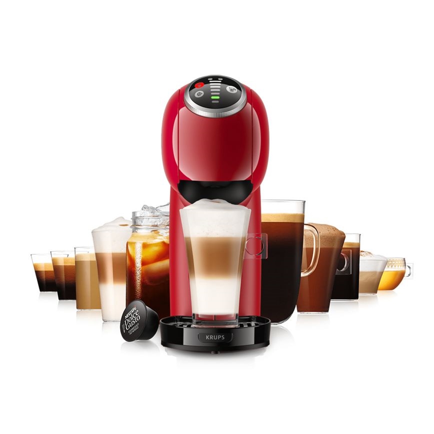 Krups - Máquina de café de cápsulas NESCAFÉ DOLCE GUSTO GENIO S PLUS 1500W vermelho