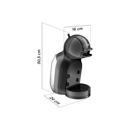 Krups - Máquina de café de cápsulas NESCAFÉ DOLCE GUSTO MINI ME 1500W antracite