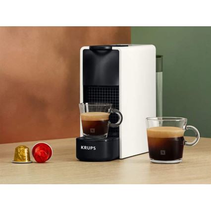 Krups - Máquina de café de cápsulas NESPRESSO Essenza mini 1310W/230V branco