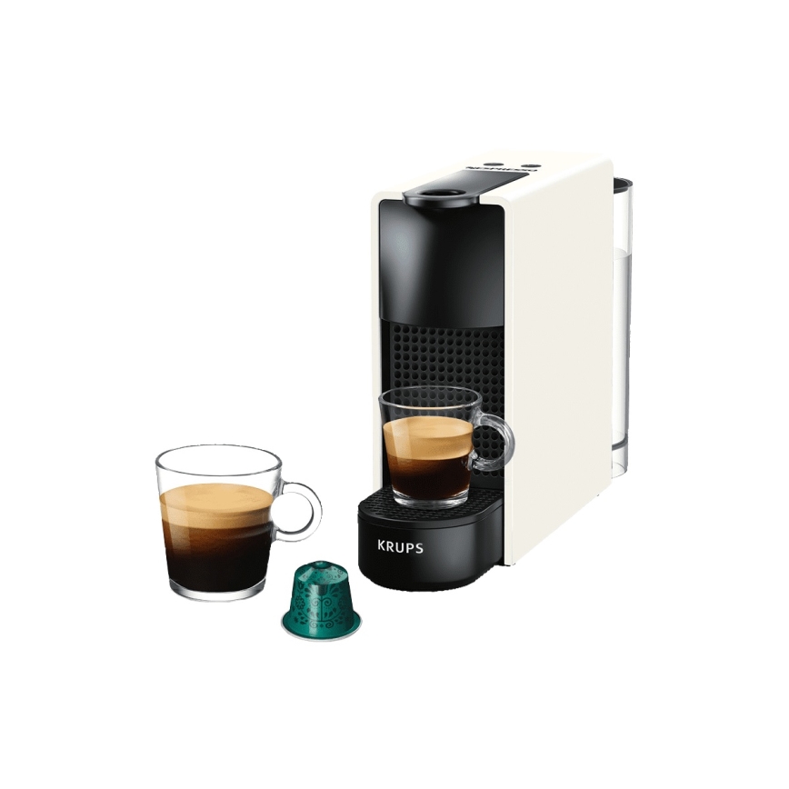 Krups - Máquina de café de cápsulas NESPRESSO Essenza mini 1310W/230V branco