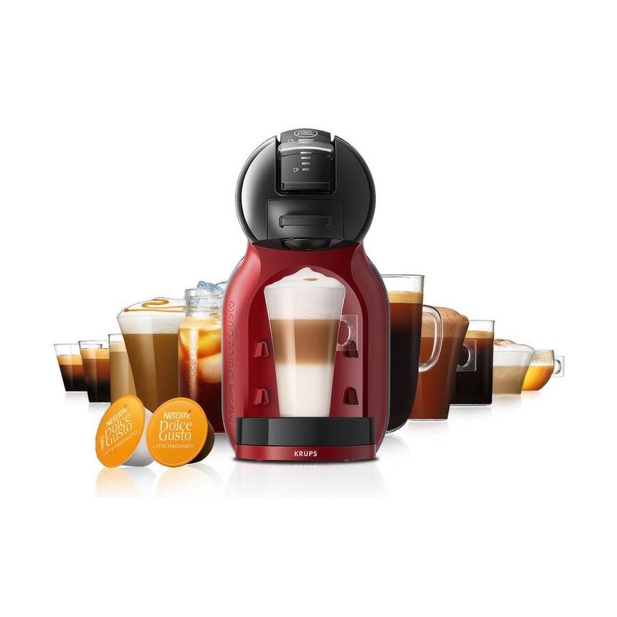 Krups - Máquina de café em cápsulas NESCAFÉ DOLCE GUSTO MINI ME 1500W/230V vermelho/preto