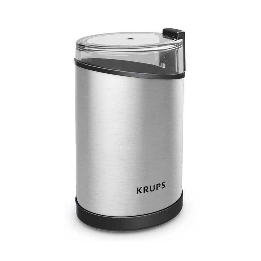 Krups - Triturador elétrico de café em grão 85g FAST-TOUCH 200W/230V cromado mate