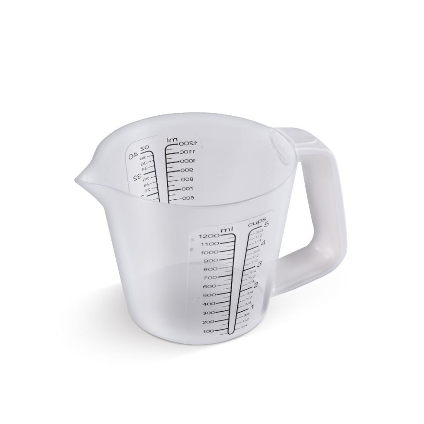 Lamart - Balança de cozinha digital com copo medidor 2xAAA branca