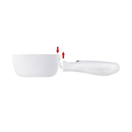 Lamart - Colher de pesagem com ecrã LCD, 2x AAA, branca