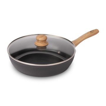 Lamart - Frigideira com tampa 28 cm preta/castanha