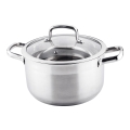 Lamart - Panela com tampa de aço inoxidável de 24 cm